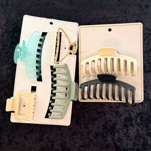 New Ella Shea hair claw clip bundle of 6